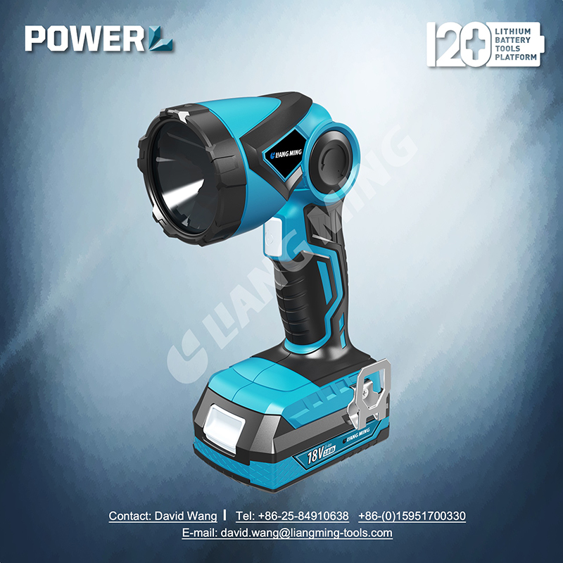 18V lithium battery cordless light