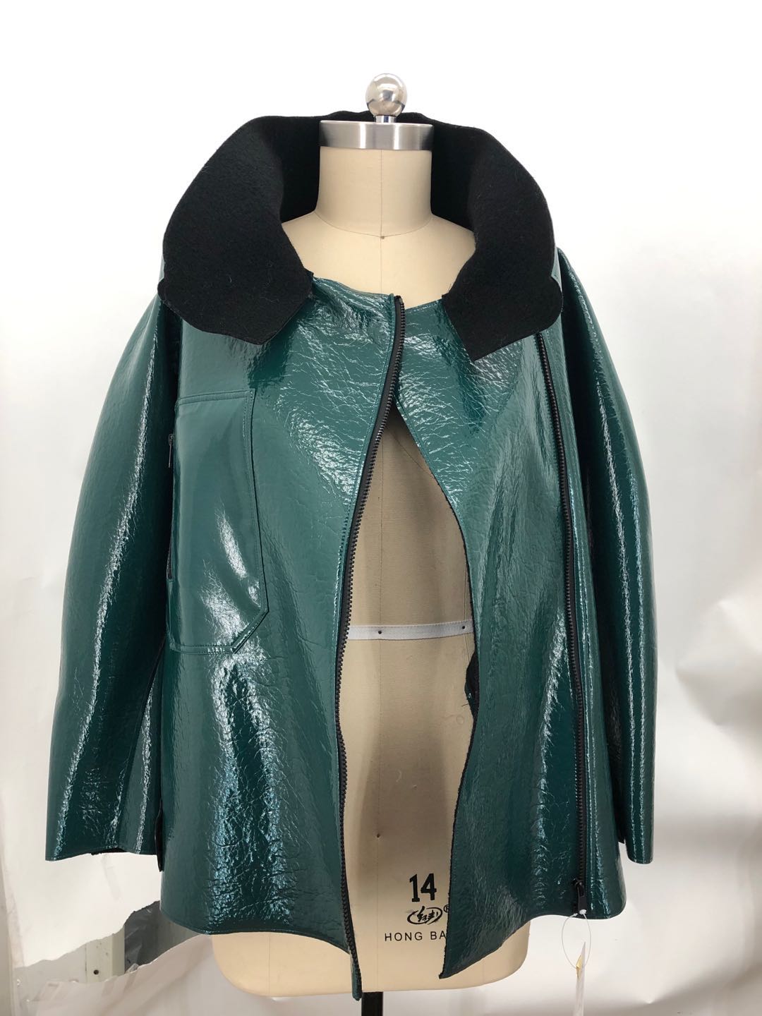 Ladies Pu Donding Jacket