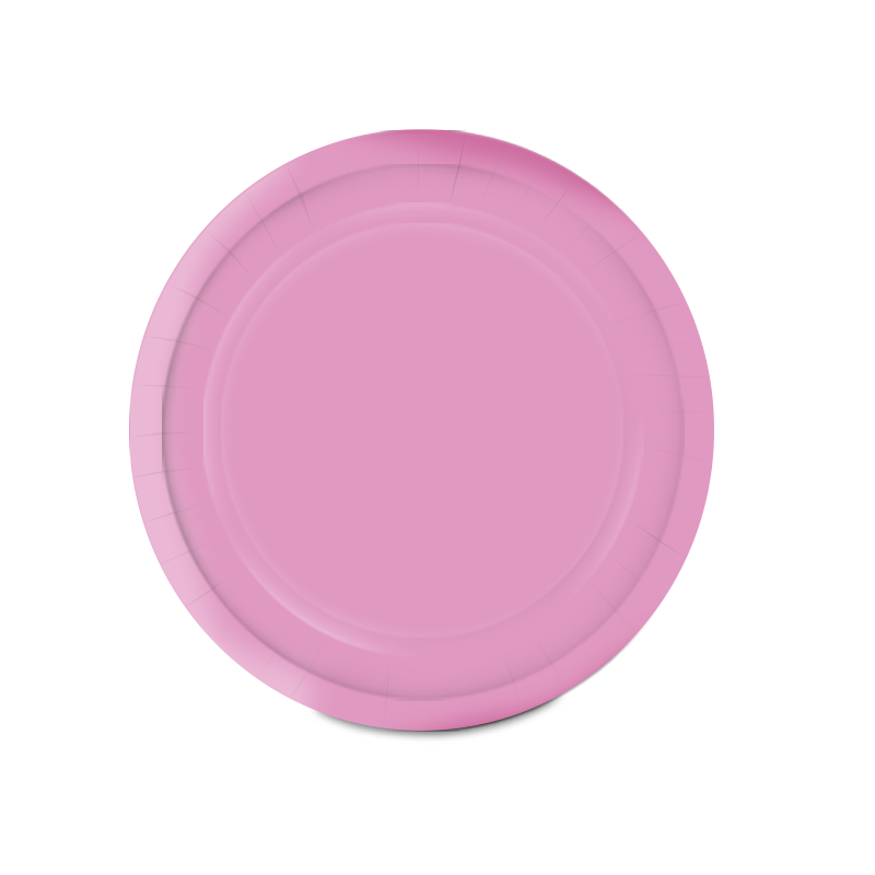 PAPER PLATE SOLID RED 9" Purple