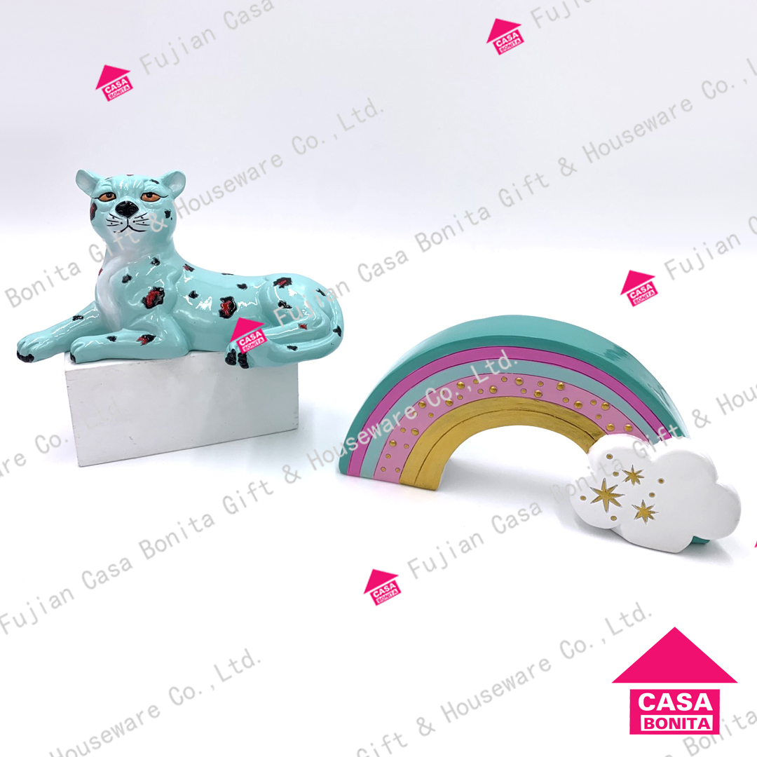 Polyresin Leopard,rainbow Money Box Best Seller New Arrivals