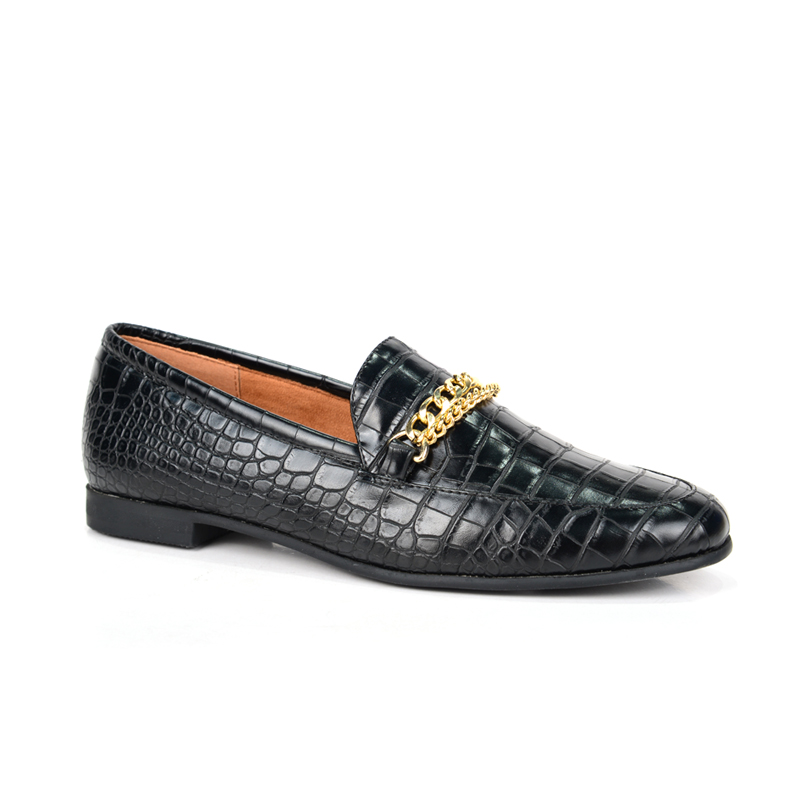 2020 Fashion OEM PU woven embossing Upper Pointed Women Ballerina Flats