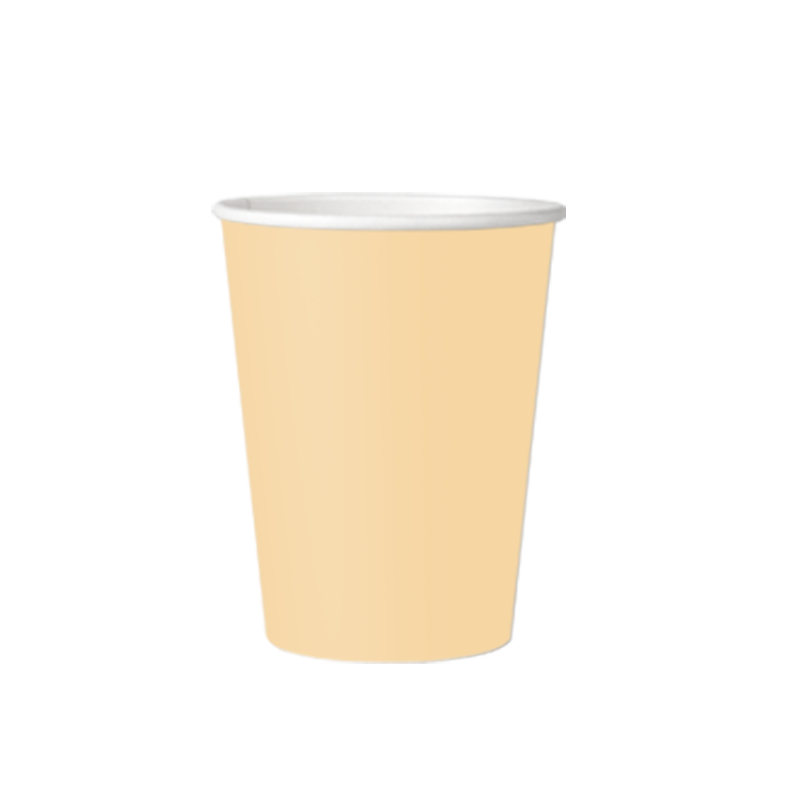 PAPER CUP SOLID RED 12OZ Cream Color