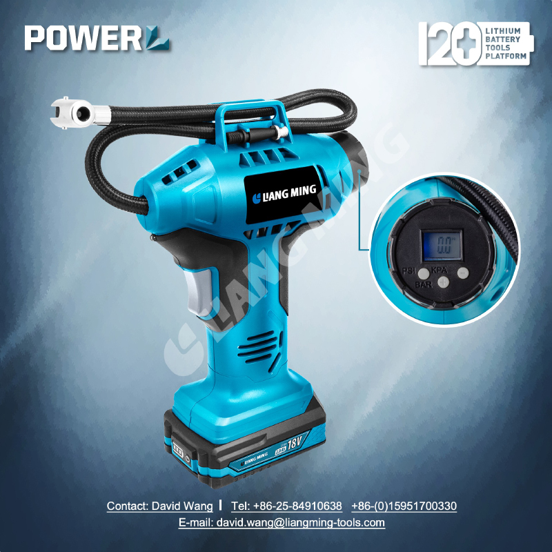 18V lithium battery cordless air pump