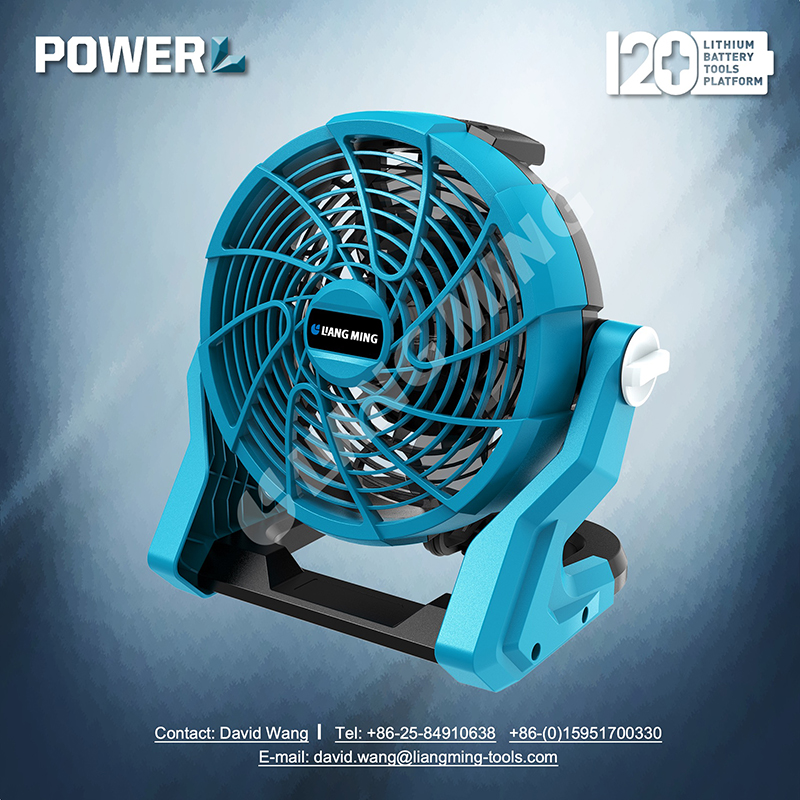 18V lithium battery cordless fan