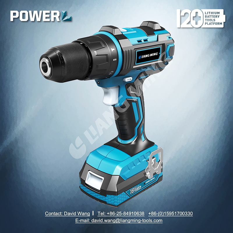 18V lithium battery cordless hammer drill