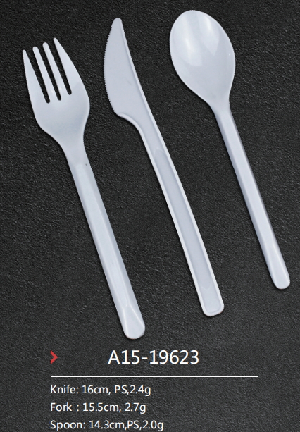 Disposable plastic cutlery