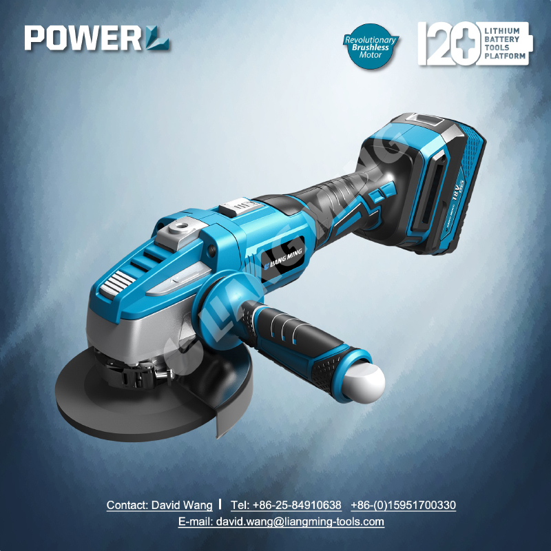 18V brushless lithium battery cordless angle grinder