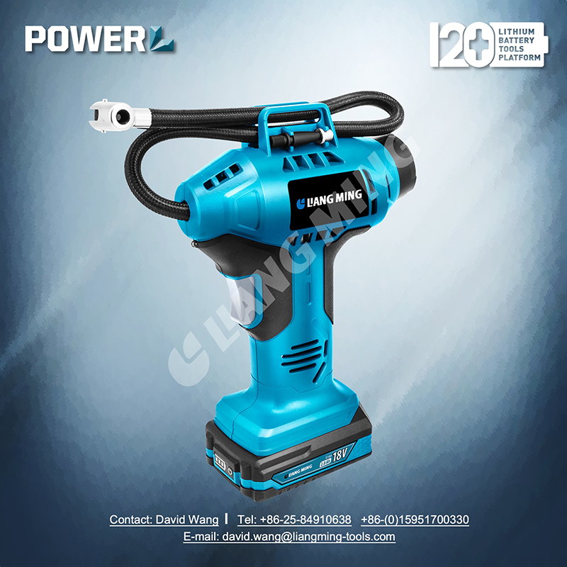 18V lithium battery cordless air pump