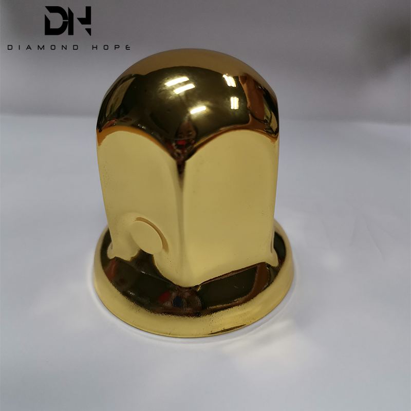 Golden colorful steel stainless steel truck lug nut covers