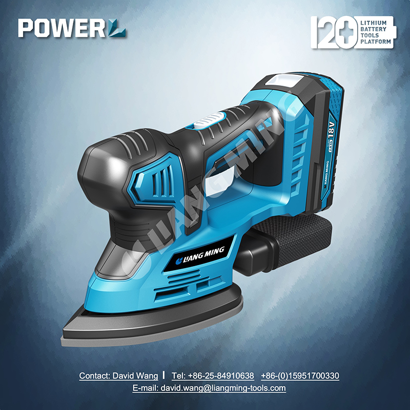 18V lithium battery cordless mouse sander