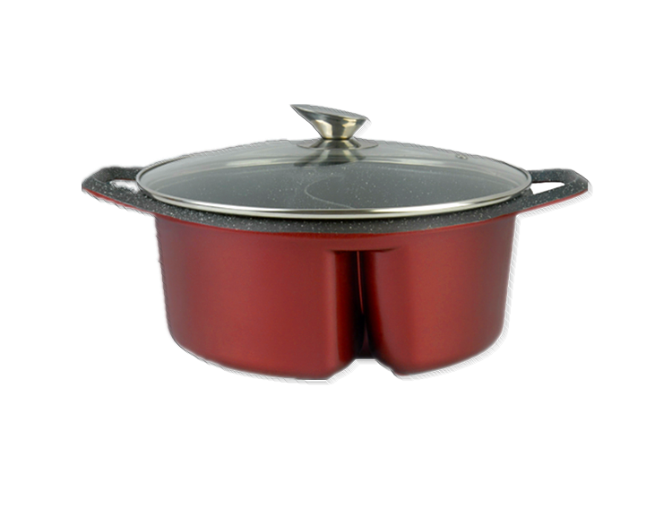 Hot pot,die cast aluminum cookware,non-stick coating