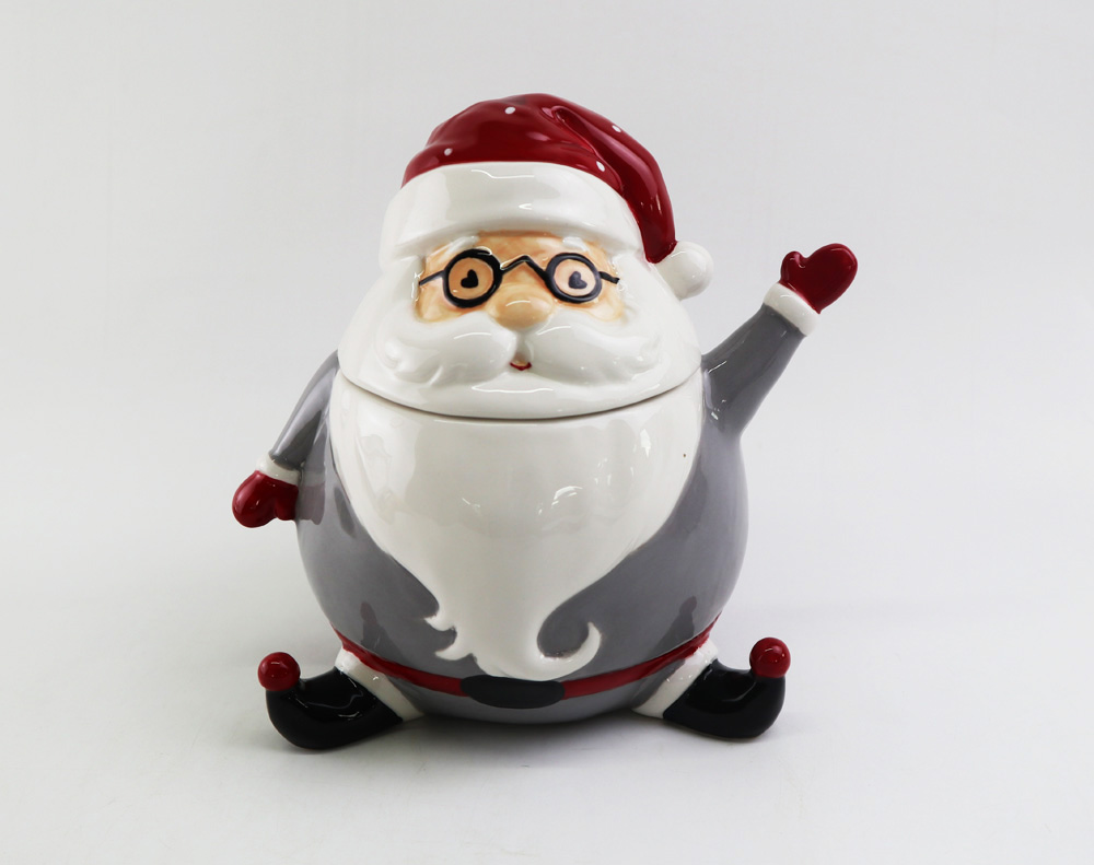 Santa canister ,cookie jar,pot