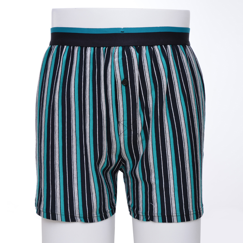 Men's Looseverticalyd Strips Style Comfortable And Skin Friendly Cotton/Spandex Trunk