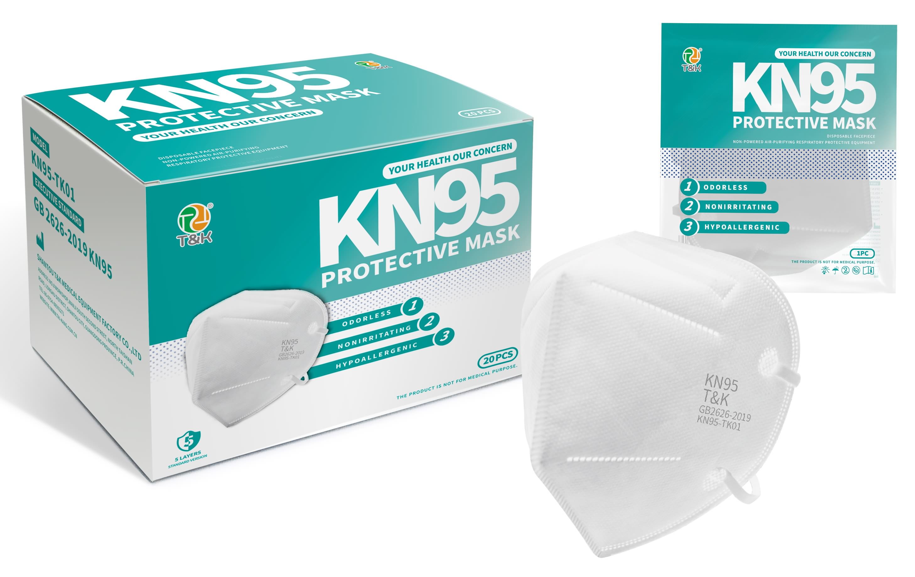 KN95 Protective Face Mask for civil use (GB 2026-2019)