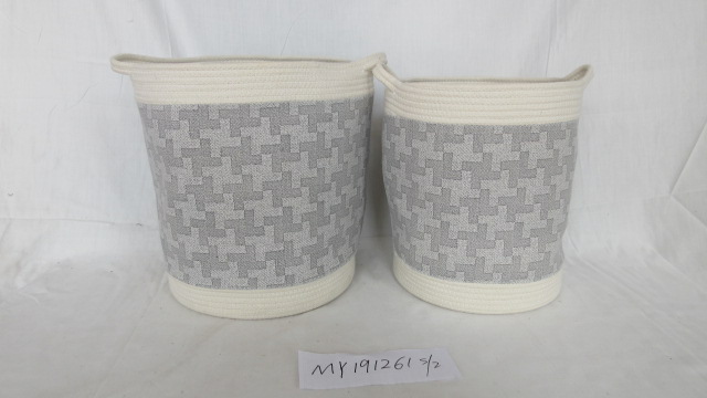 Cotton rope basket S/3