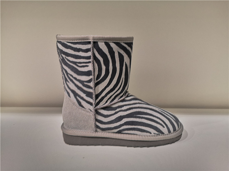 Winter Warm Snow Boot- Zebra Pattern