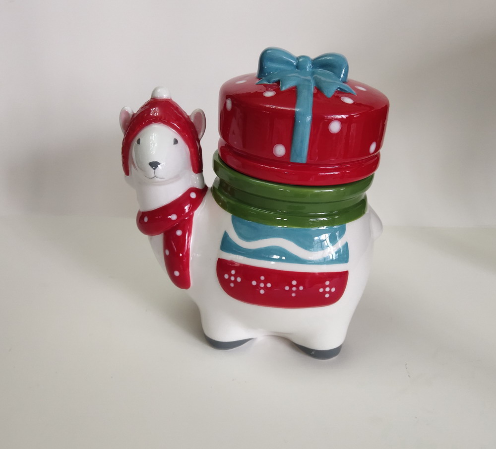 *Ceramic Dinnerware, HOLIDAY COOKIE JAR, Ceramic Tableware, Ceramic Kitchenware, Serveware,Cookie Jar,Canister,Christmas,holiday