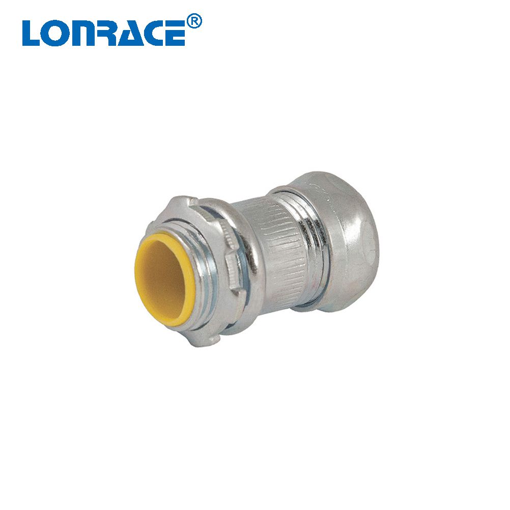 EMT Compression Connector Steel With Insulating Pad