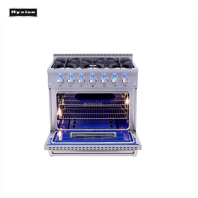 HRG 36 inch stainless steel gas range