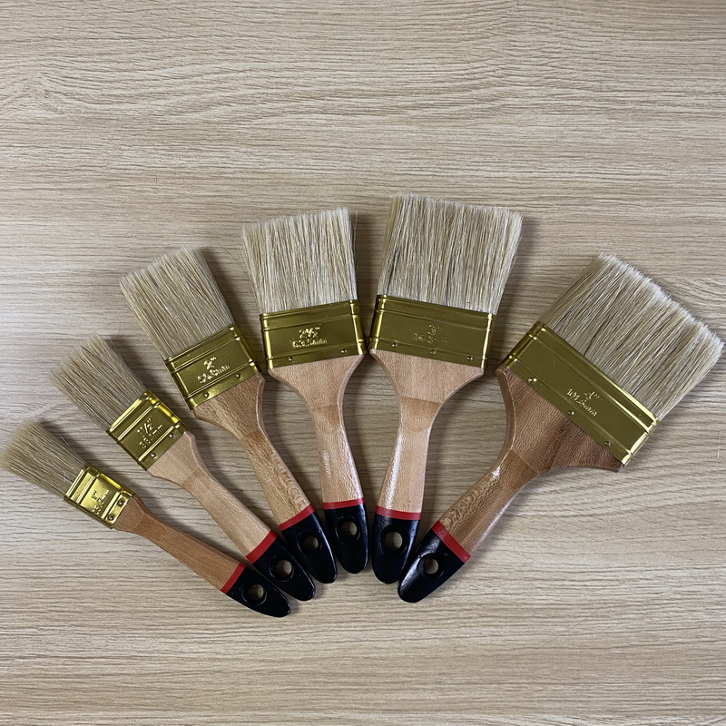 Paint Brush Natural Bristle Platanus Wood Handle Manufacturers