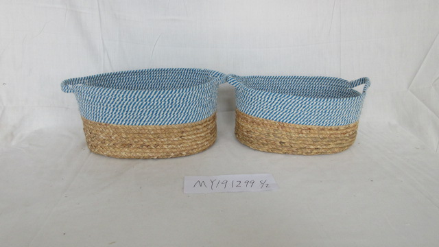 Cotton rope basket S/2