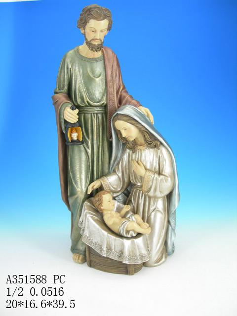 16"Holy family decor