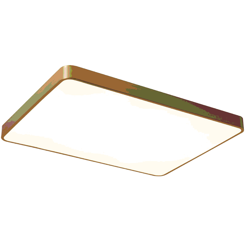 copper square LED ceiling lamp