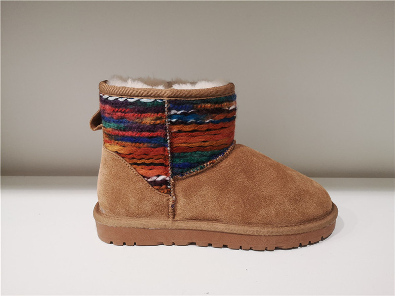 Fashion Sheepskin/Fake fur Snow Boot Winter shoes Water-Resistant