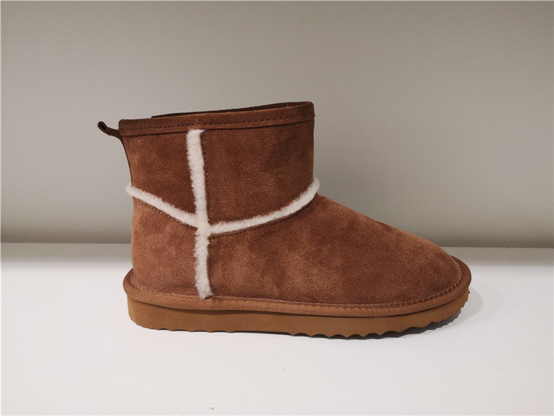 Fashion Sheepskin/Fake fur Snow Boot Winter shoes Water-Resistant