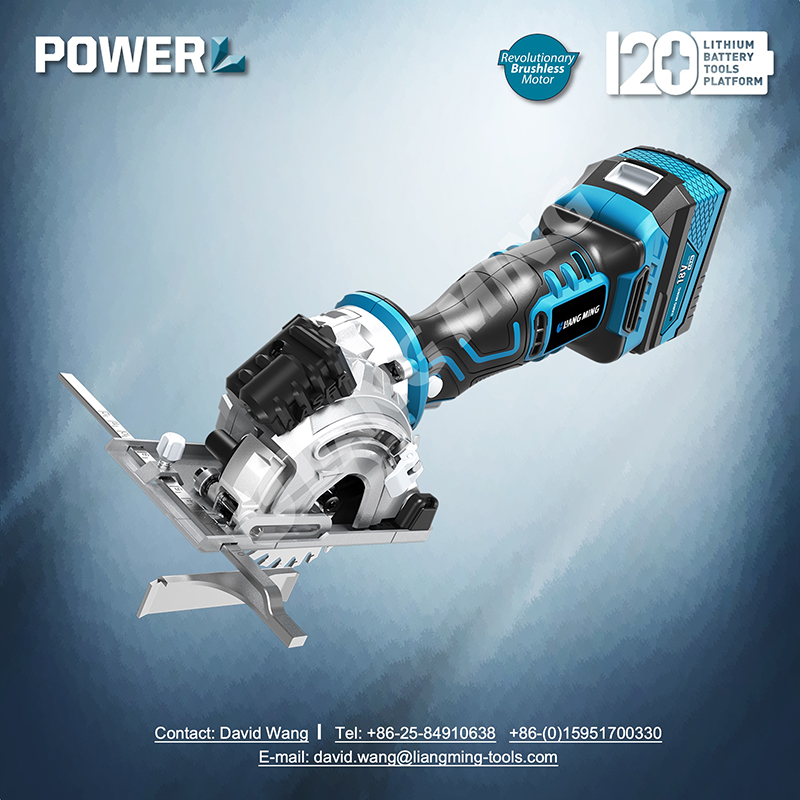 18V brushless lithium battery cordless plunge saw
