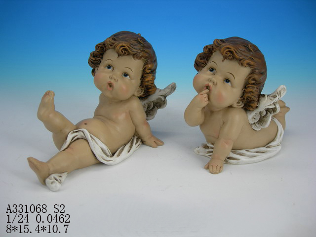 6" angel decor S/2
