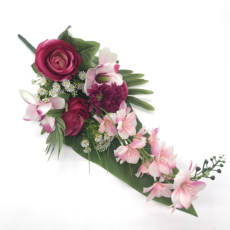 14 scalloped rose&lily&chrysanthemum