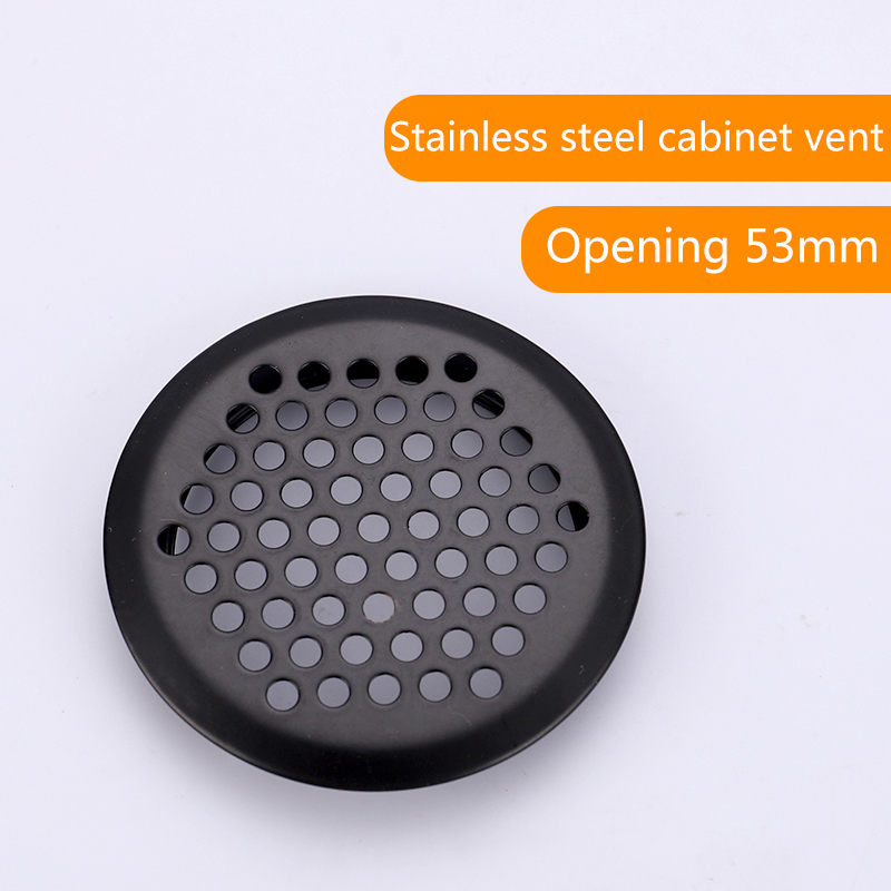 Stainless Steel cabinet air vent air holle furniture hardware black color