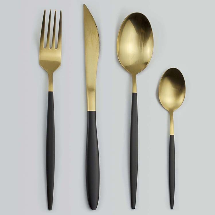 A204 Black Handle with golden PVD
