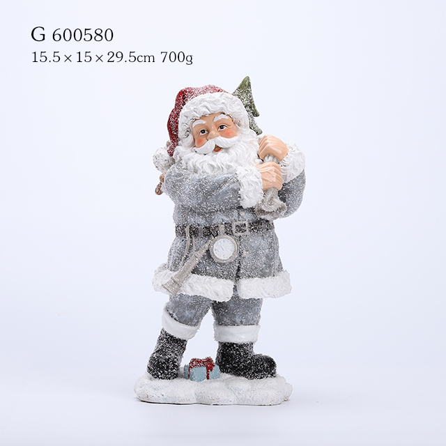 resin santa figurine