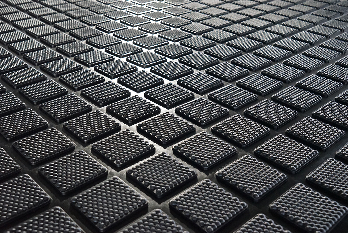 Sheet Rubber SBR Cow Mattress Black Color