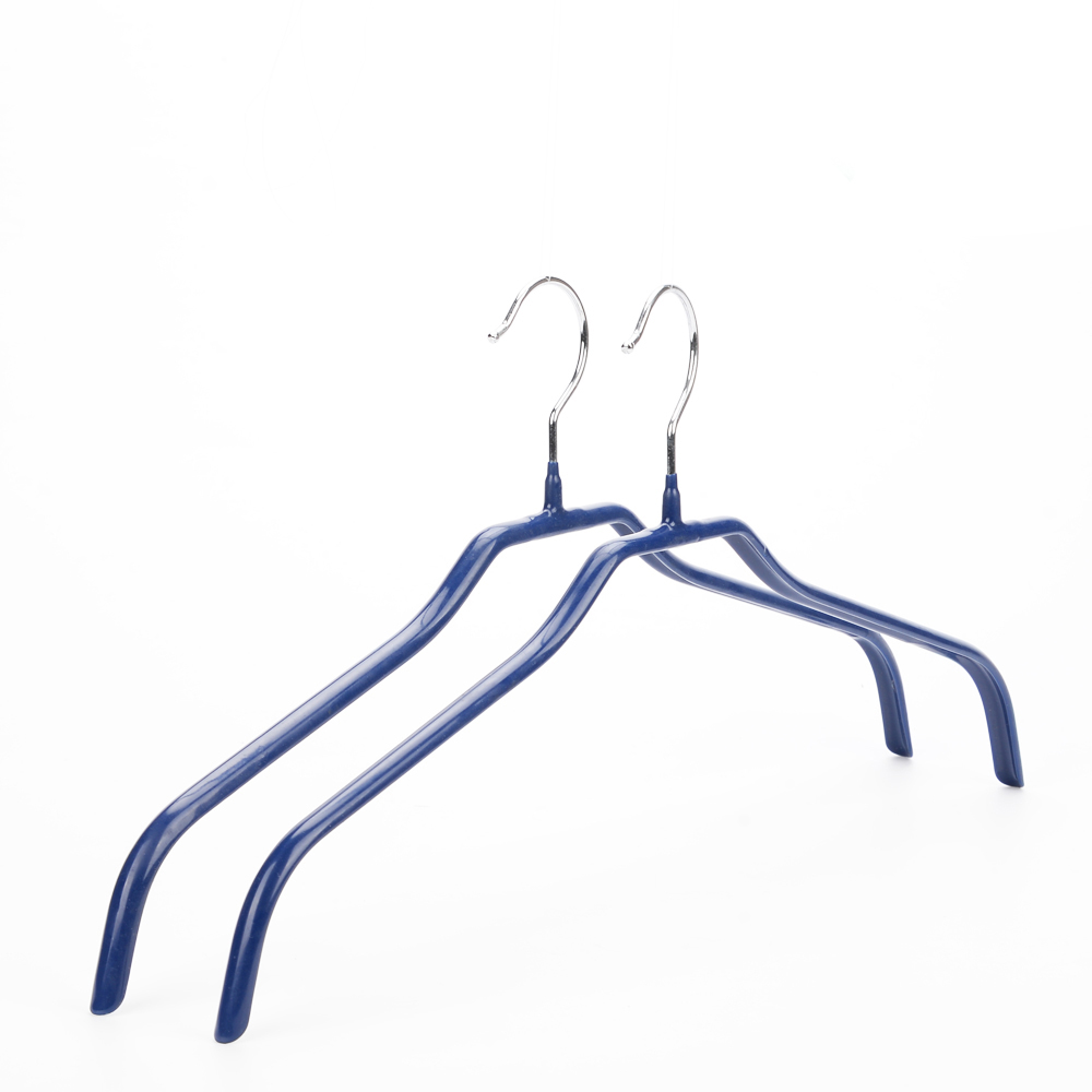 PVC coating metal hanger with chrome hook