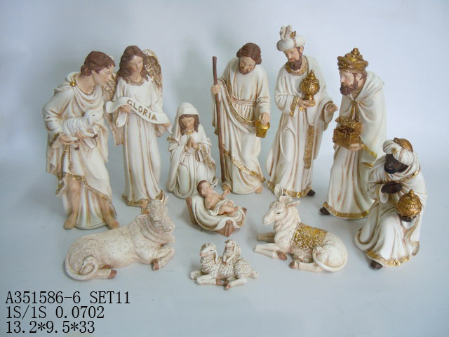 13"Nativity decor SET11