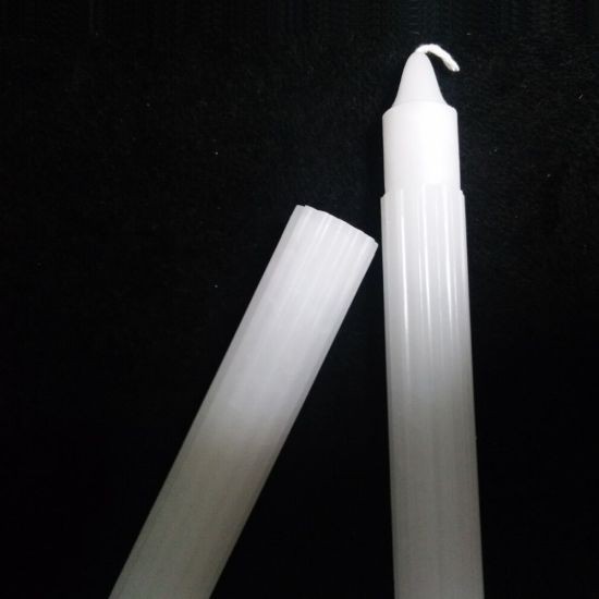 Wholesale cheap priced wax candles fluted carved household candle