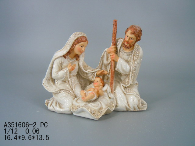 5"Holy family decor