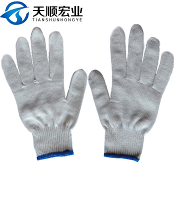 String Knit cotton gloves
