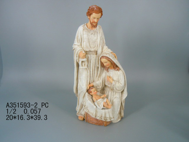 16"Holy family decor