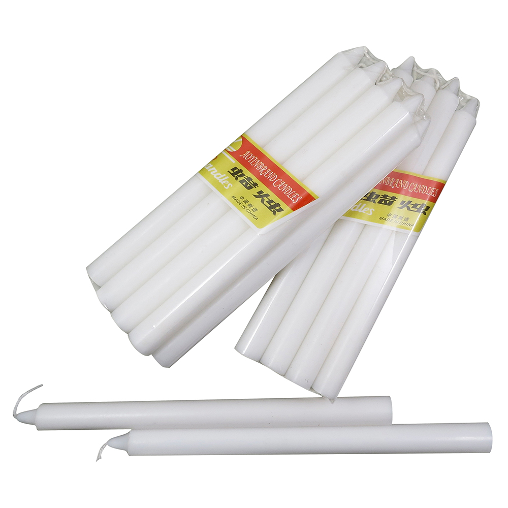 Wholesale Religious Holiday Party Unscented Household White Candle velas/bougies