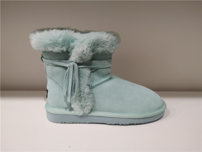 Fashion Sheepskin/Fake fur Snow Boot Winter shoes Water-Resistant
