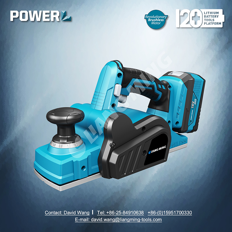 18V brushless lithium battery cordless planer