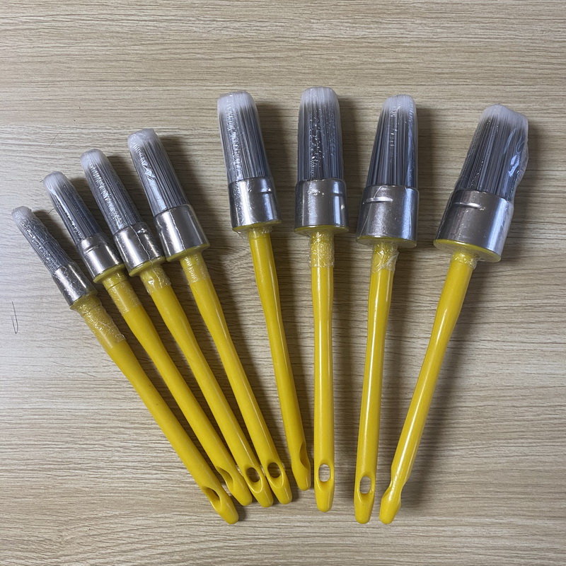 Paint Brush Round Brush Natural Bristle Handle Manufacturers