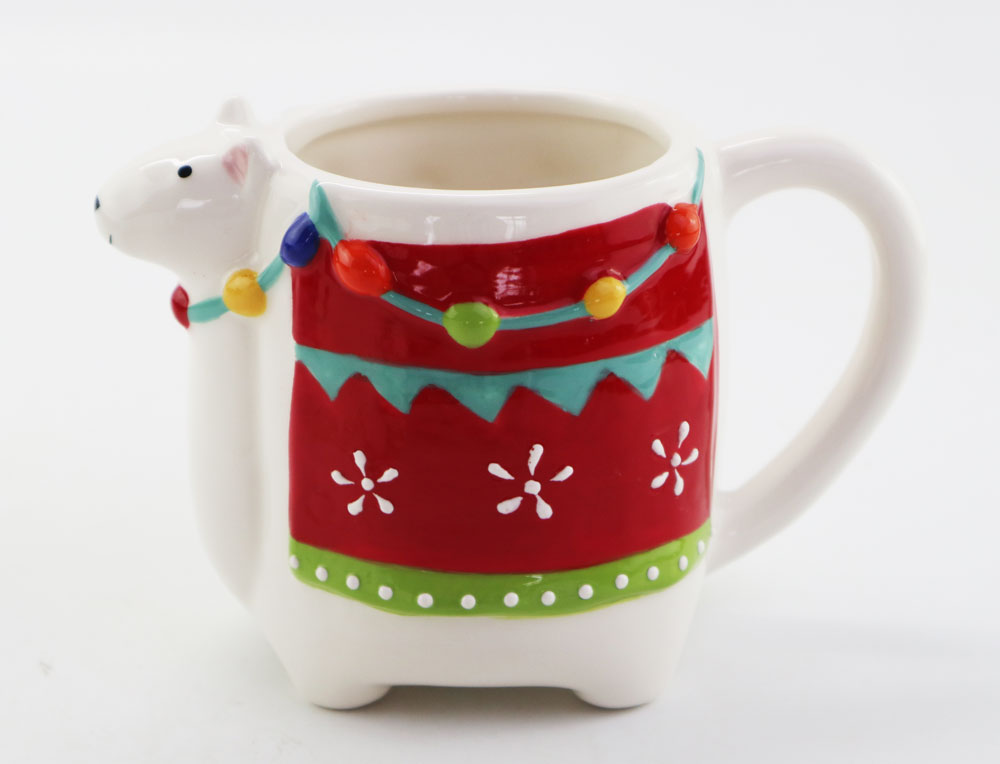 LLAMAS mug ceramic mugs animal cups 3D hand paint