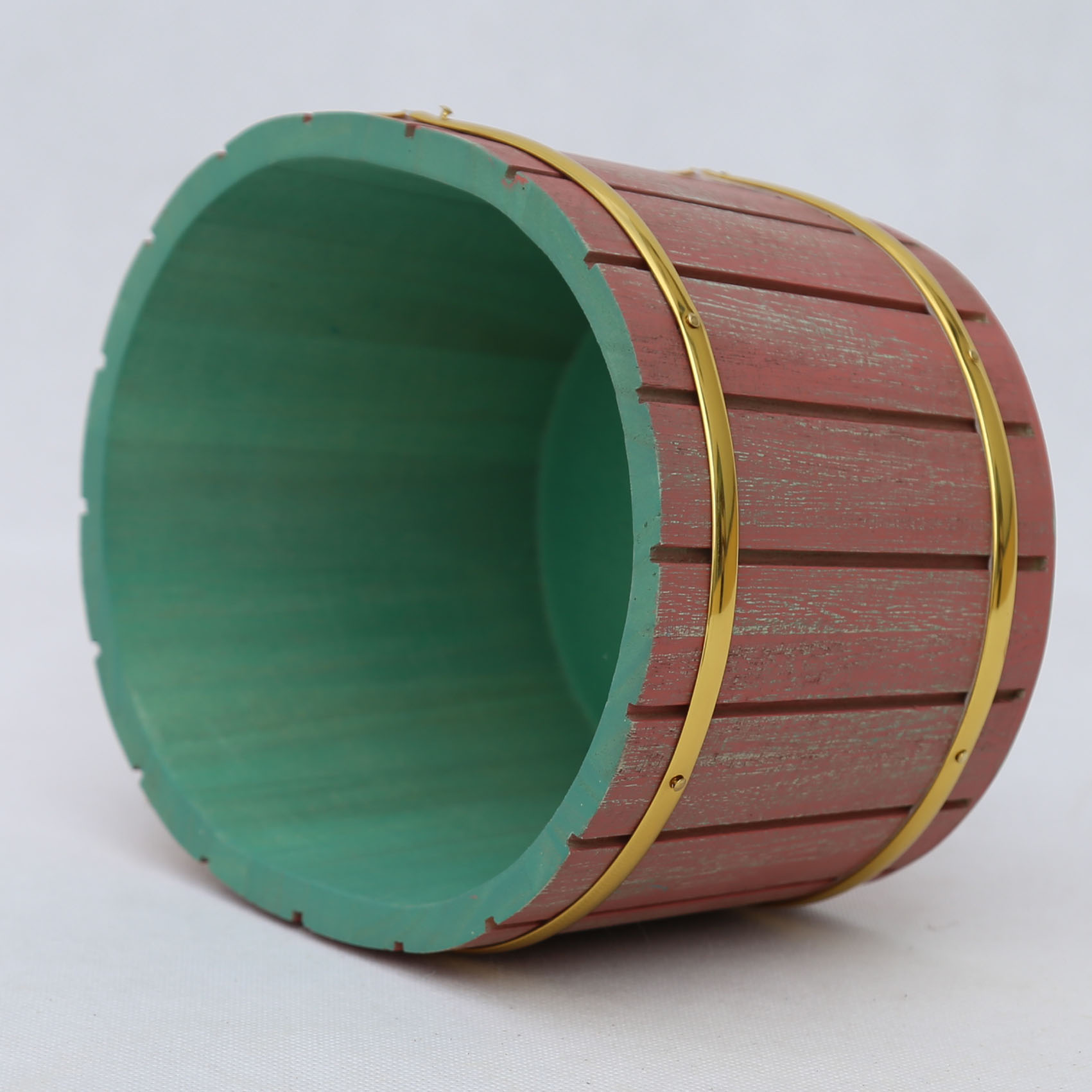 Wooden storage bucket wooden decoration bucket wooden bucket