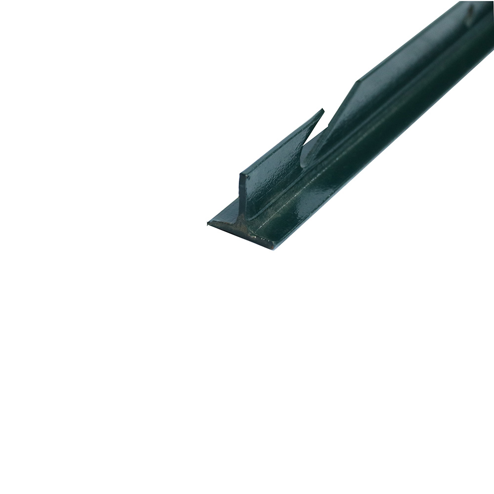 IRON CRAFT Green powder coated steel fence support 2m T post