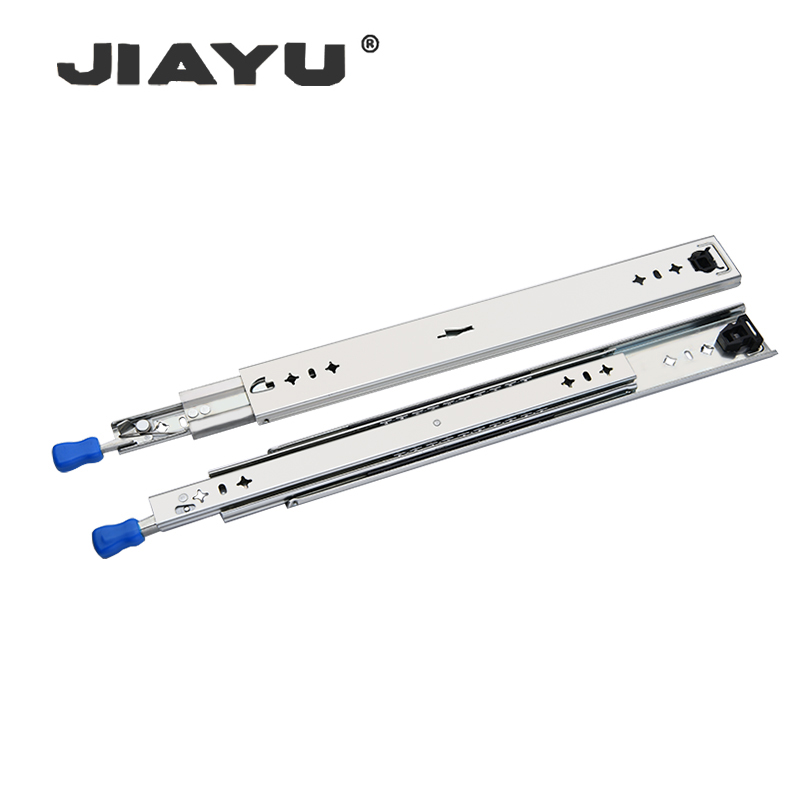 53MM Heavy duty big capacity drawer slide 2.0 MM with locked thicken channe